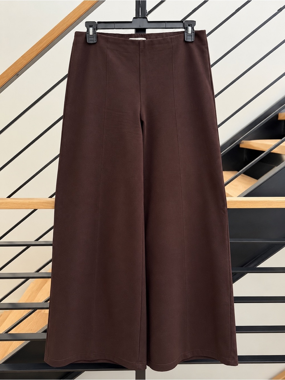 Banana Republic Everywhere Ponte Wide Leg Pants Brown L